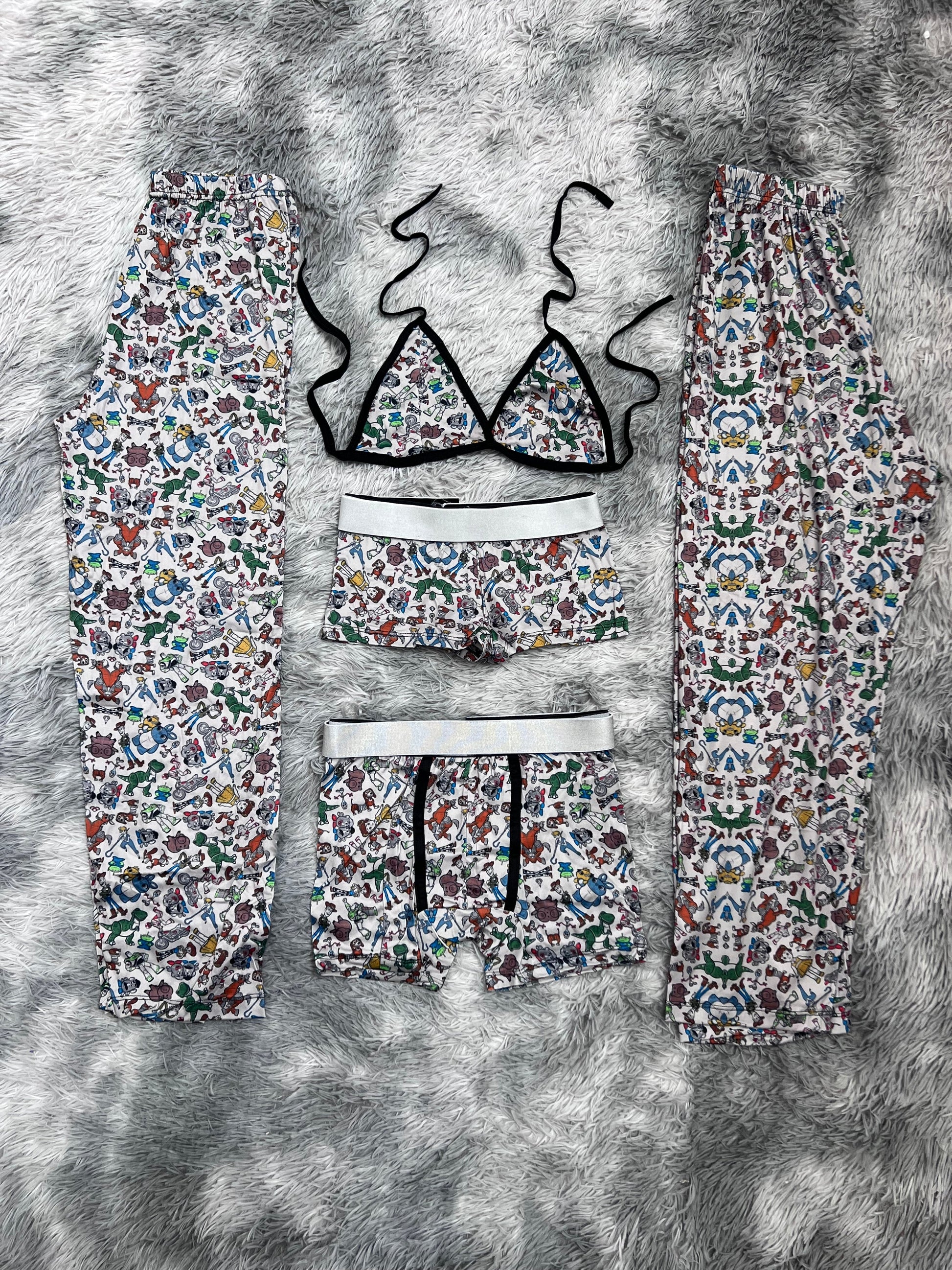 Toy Story Background Gray 5 Piece PJ - Fundies