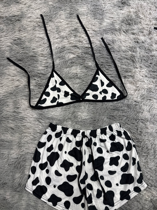Cow Matching Top & Short