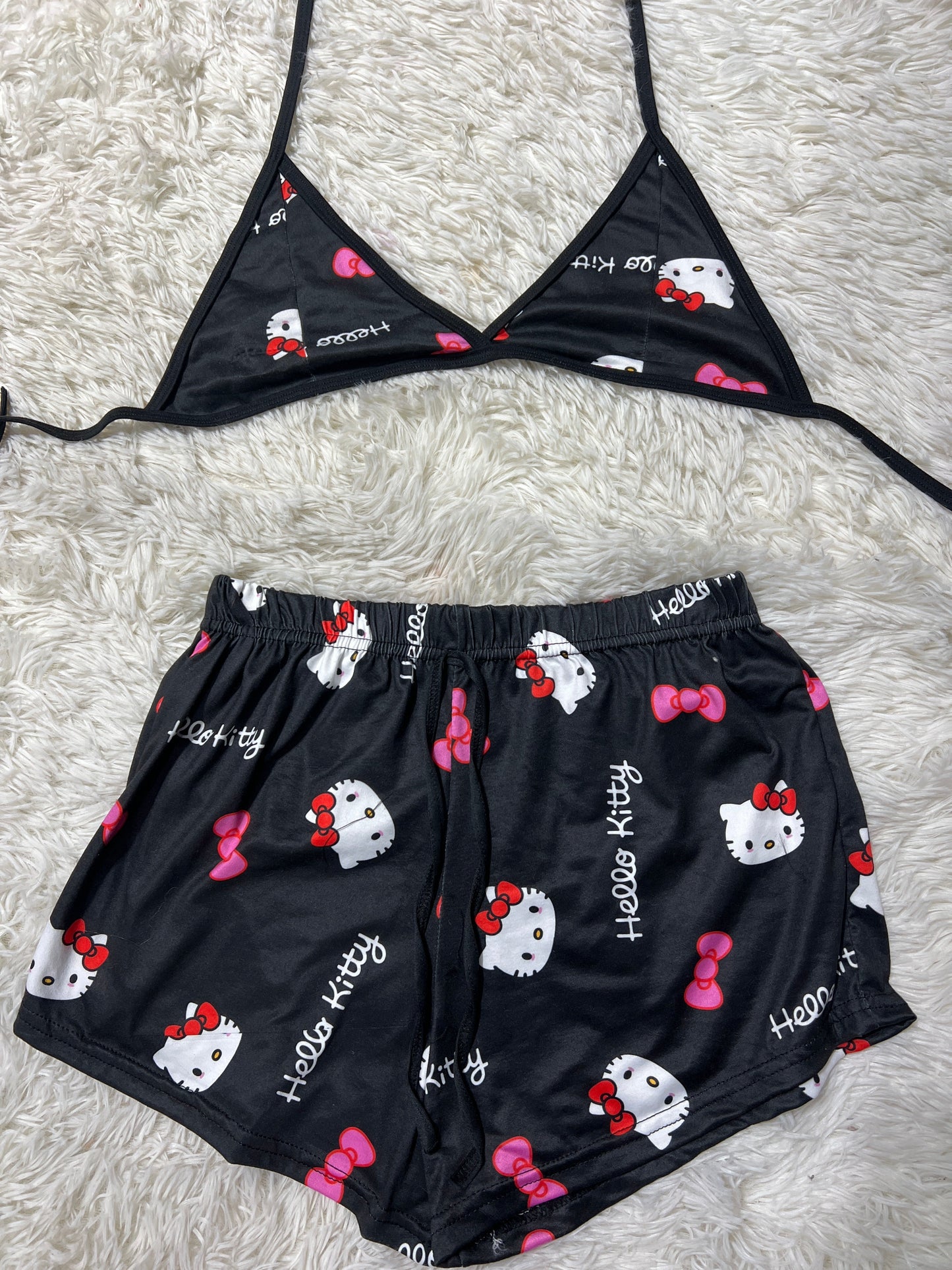 Hello Kitty Brush Matching Top & Short - Fundies