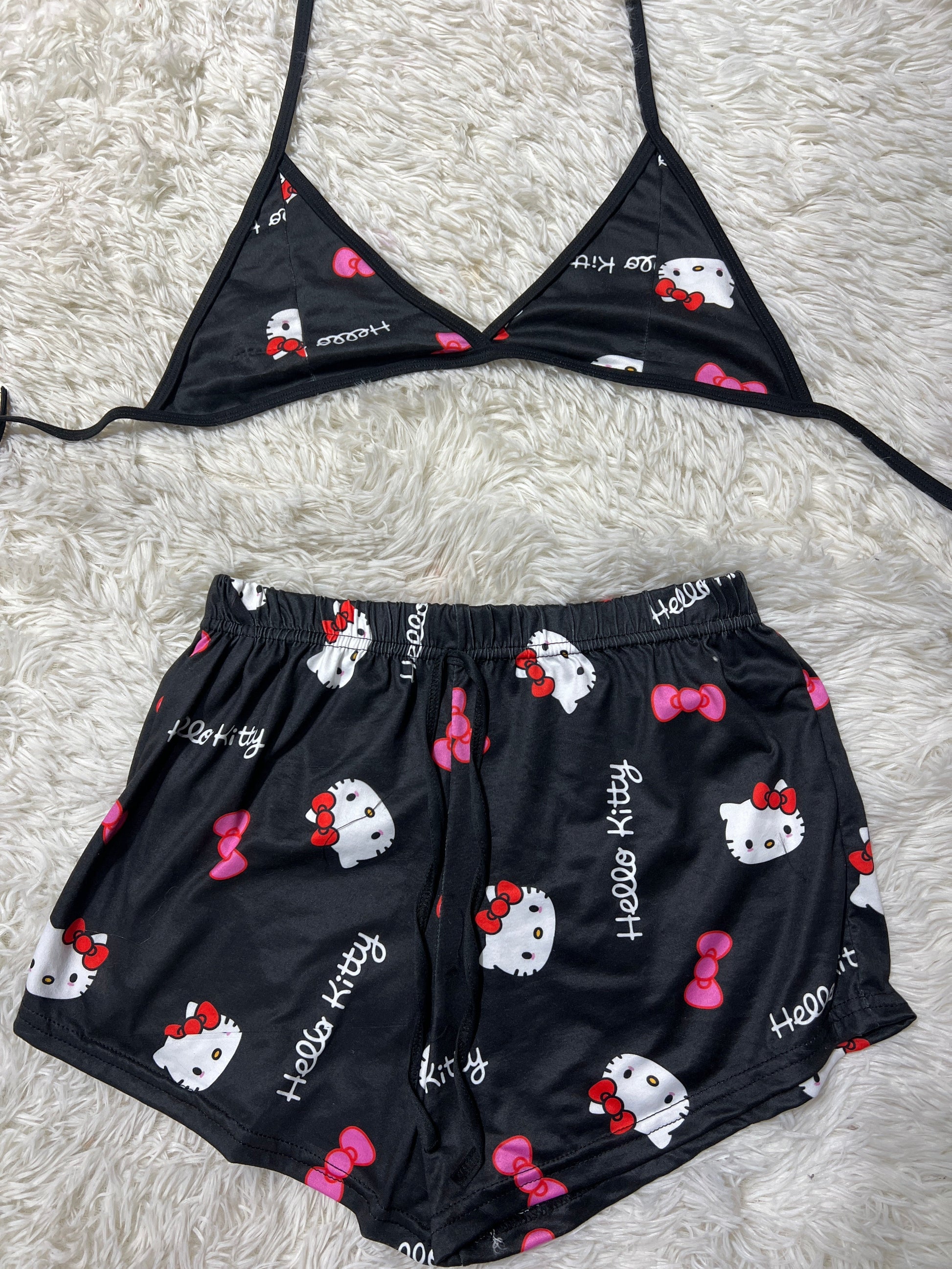 Hello Kitty Brush Matching Top & Short - Fundies