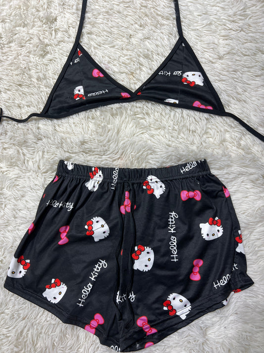 Hello Kitty Brush Matching Top & Short - Fundies