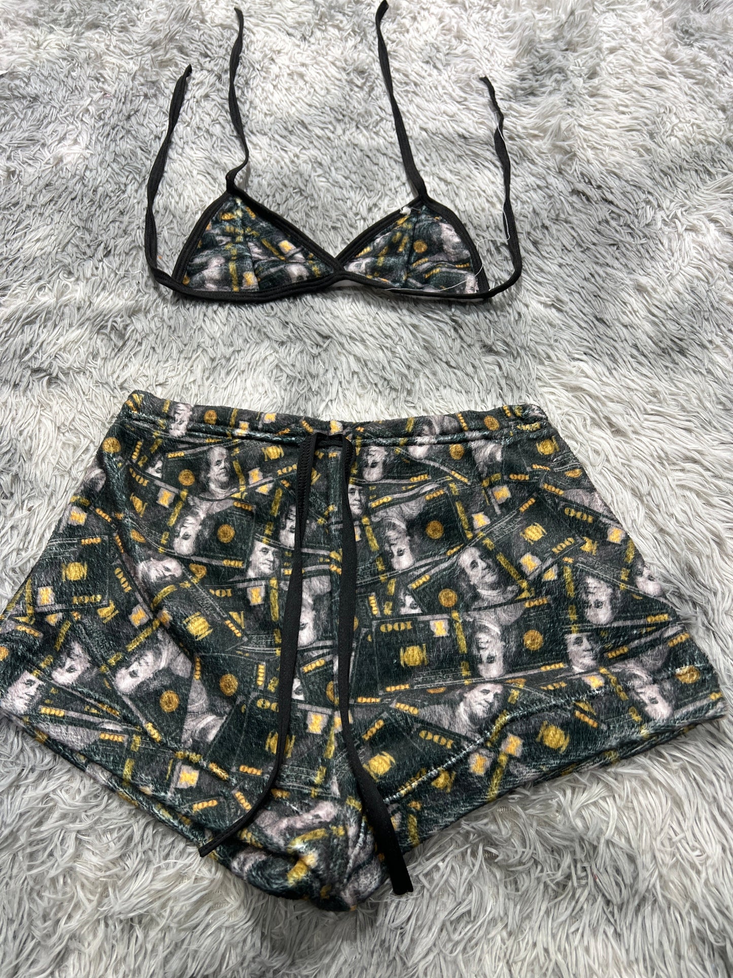 Dólares Dorado Afelpad Matching Top & Short - Fundies