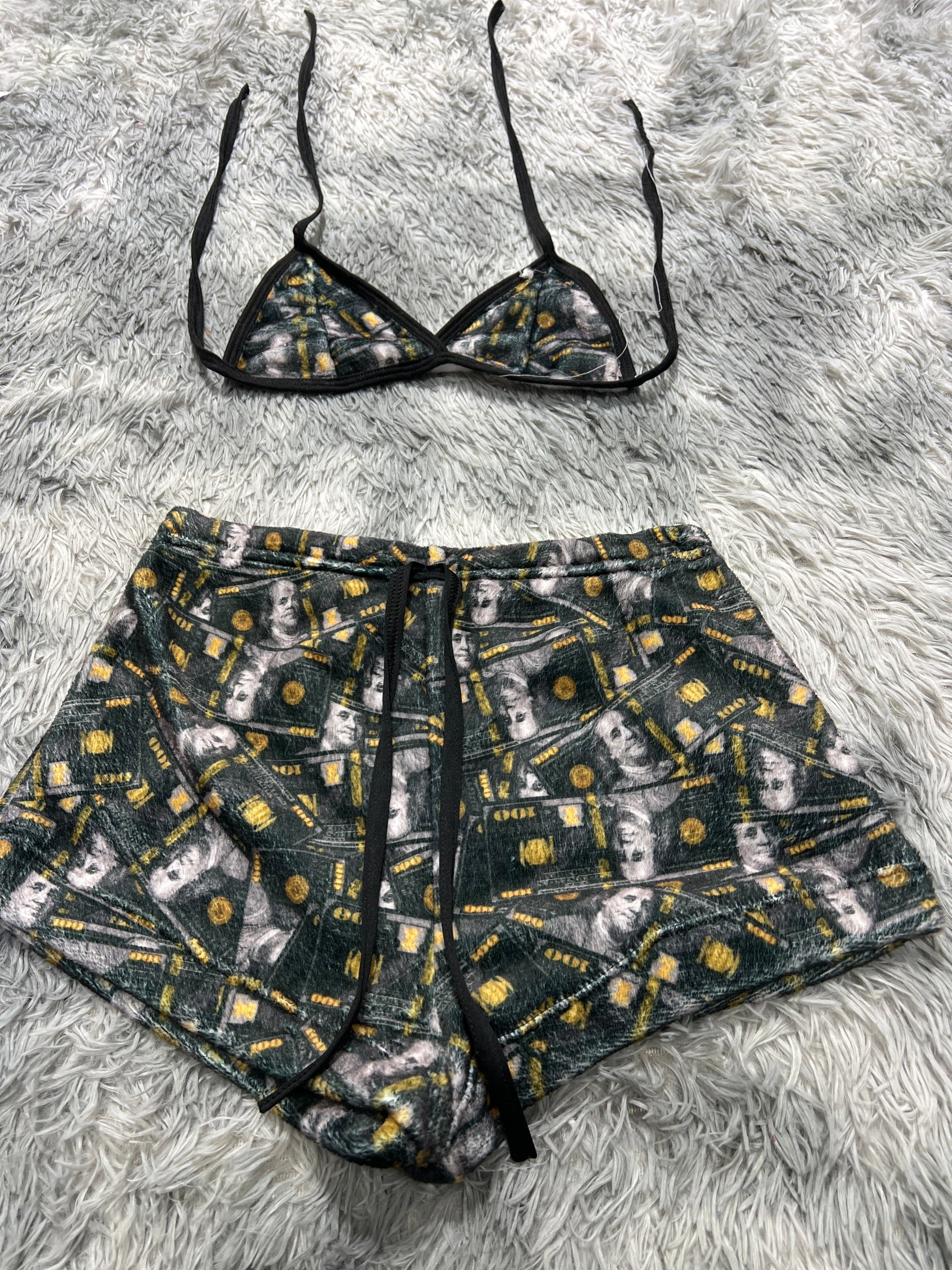 Dólares Dorado Afelpad Matching Top & Short - Fundies