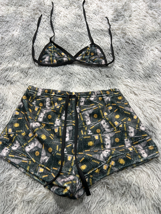 Dólares Dorado Afelpad Matching Top & Short - Fundies