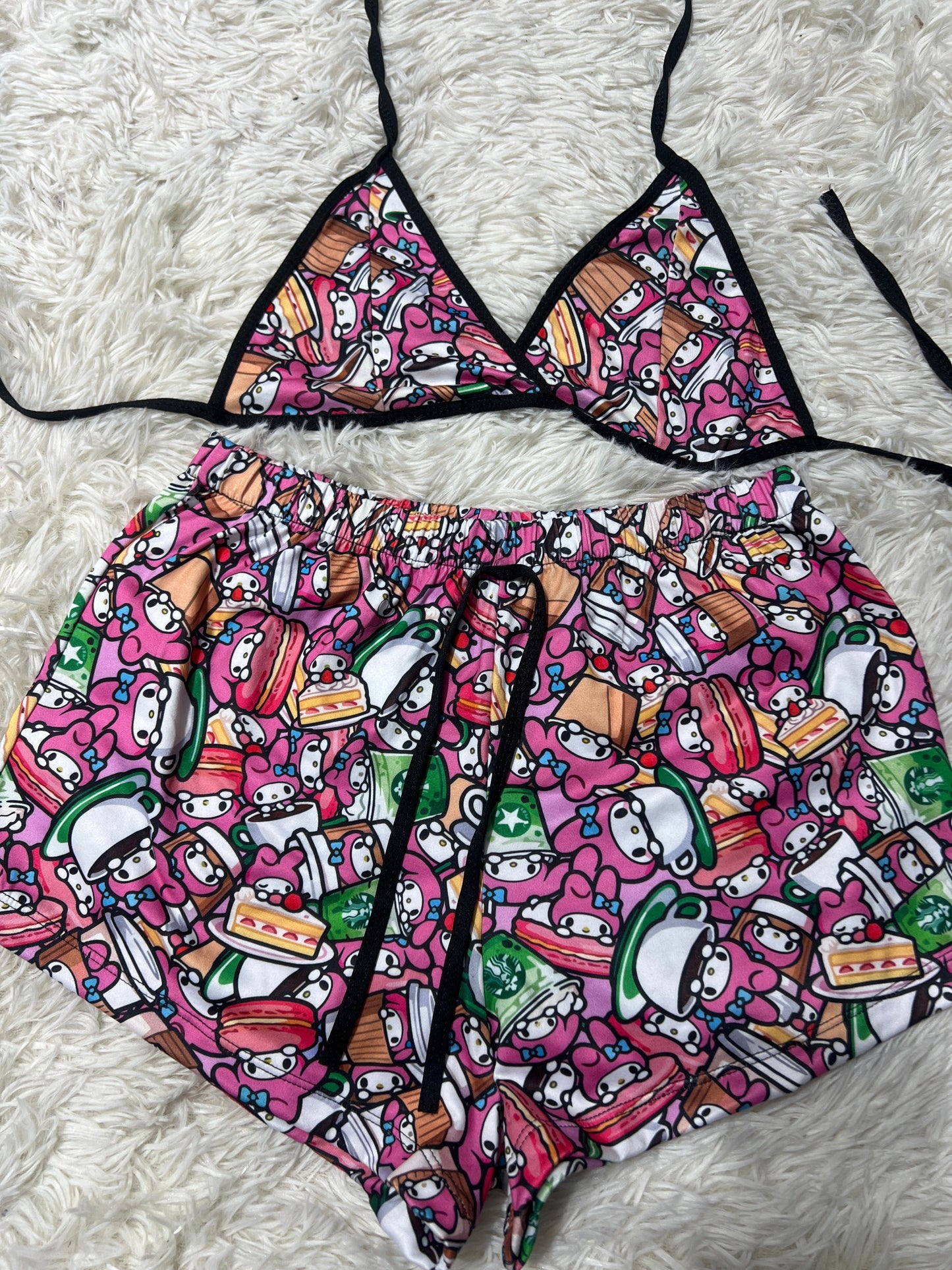 Sanrio Brush Matching Top & Short - Fundies