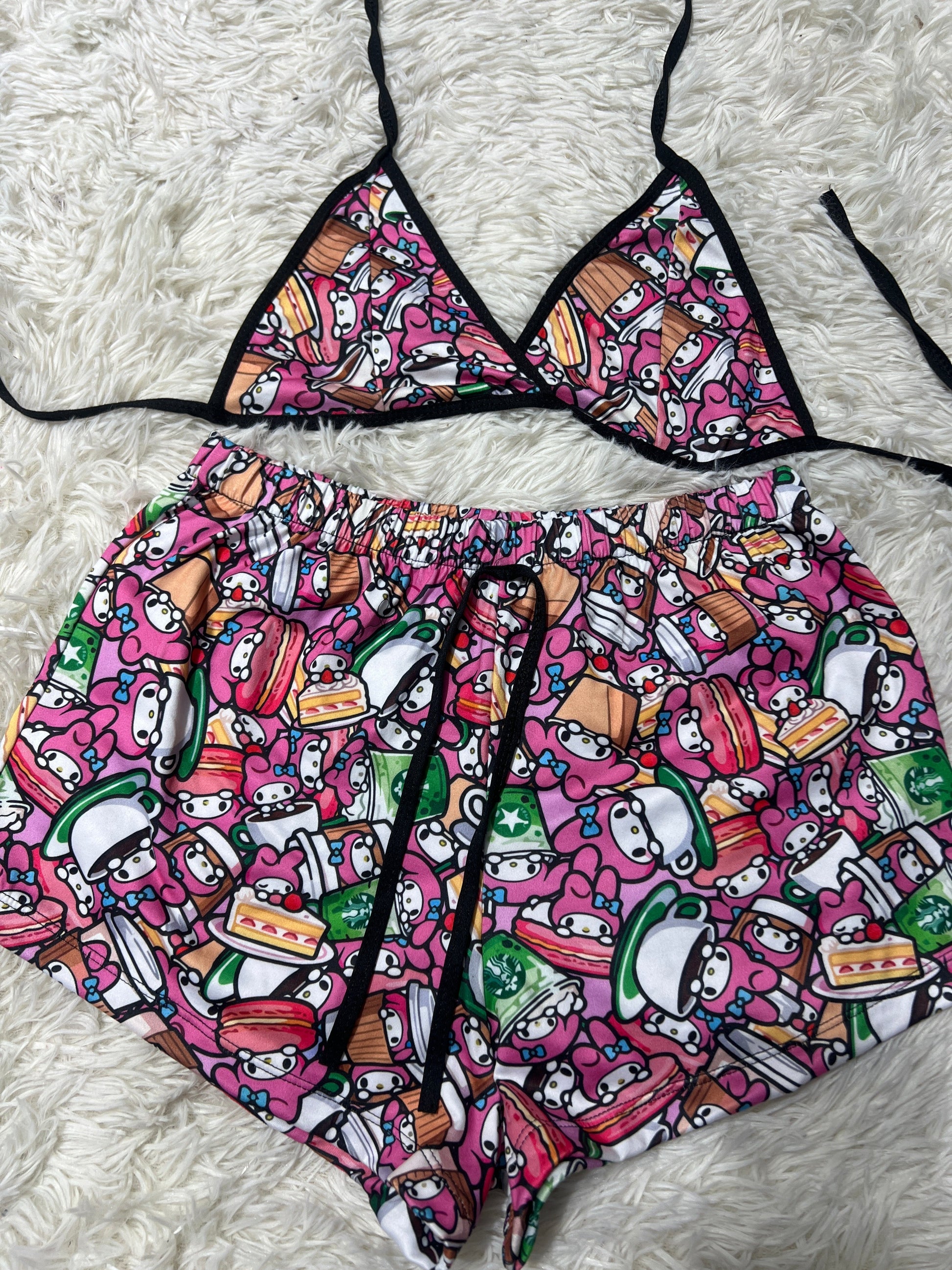 Sanrio Brush Matching Top & Short - Fundies