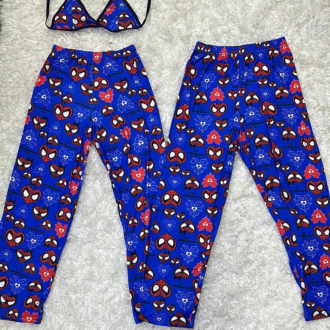 spider man blue heart 5 pcs pajama duo - Fundies