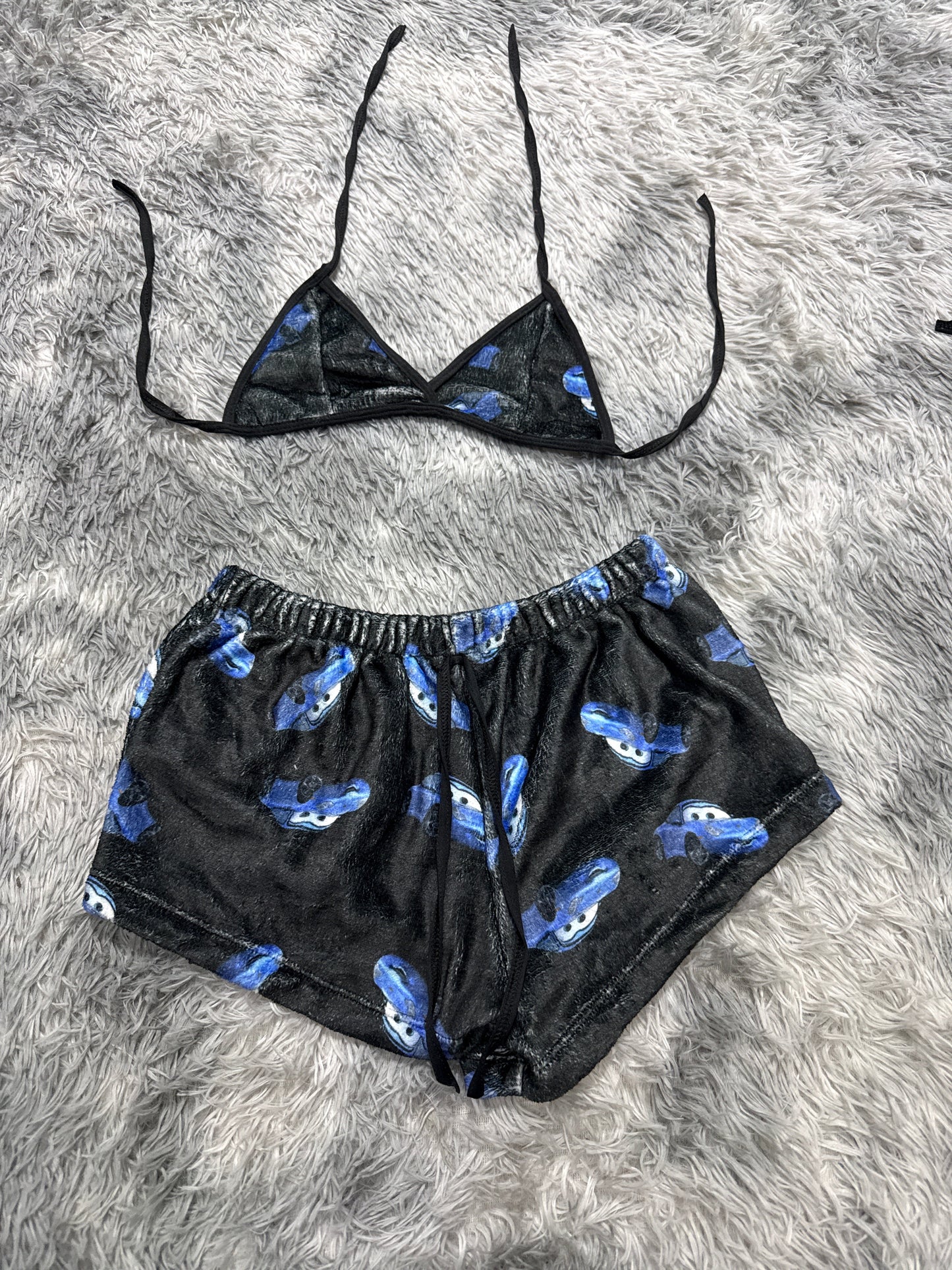 Salí Background Black Matching Top & Short - Fundies