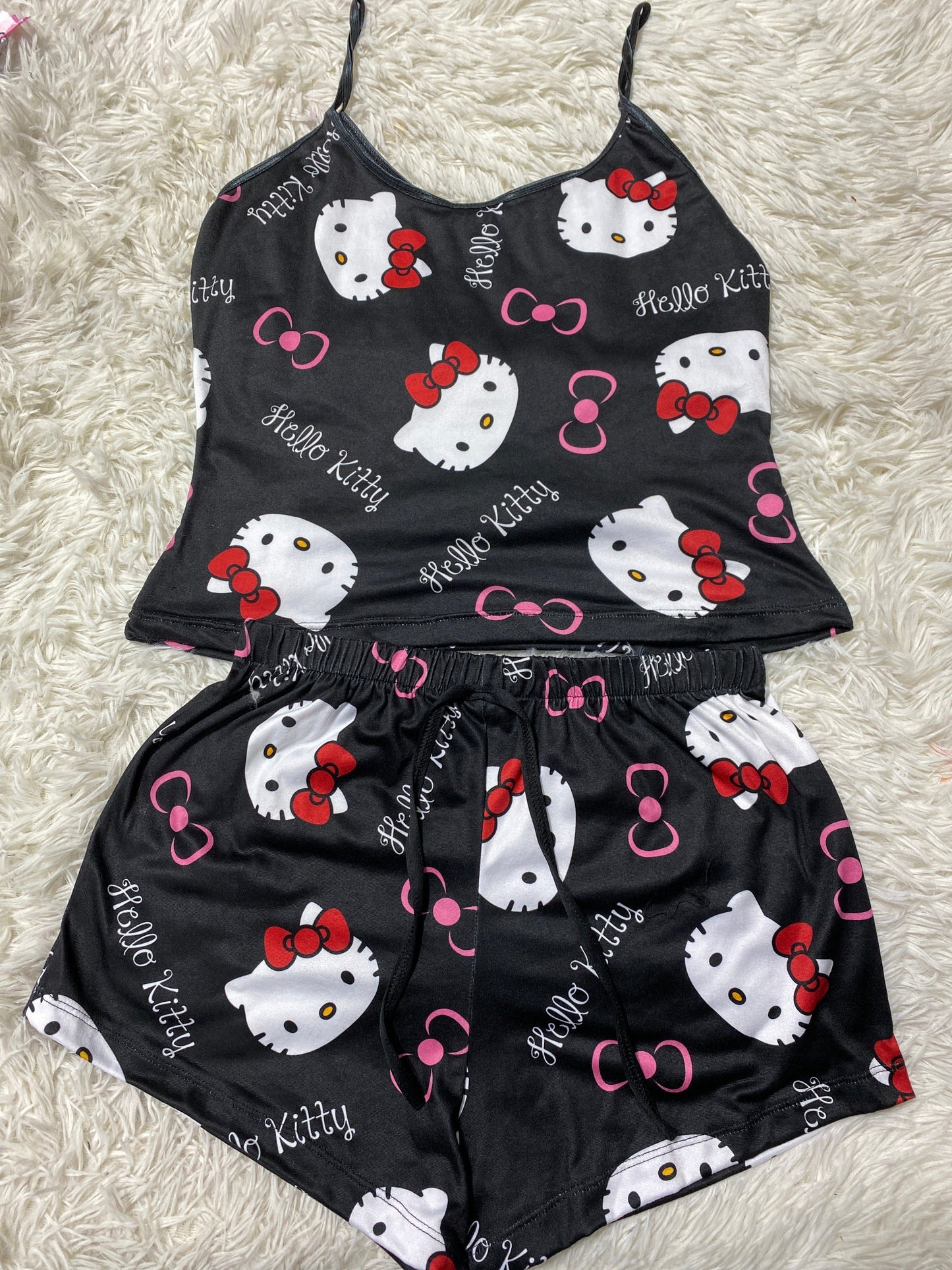 Hello Kitty Black Women's Pajama Set - Fundies
