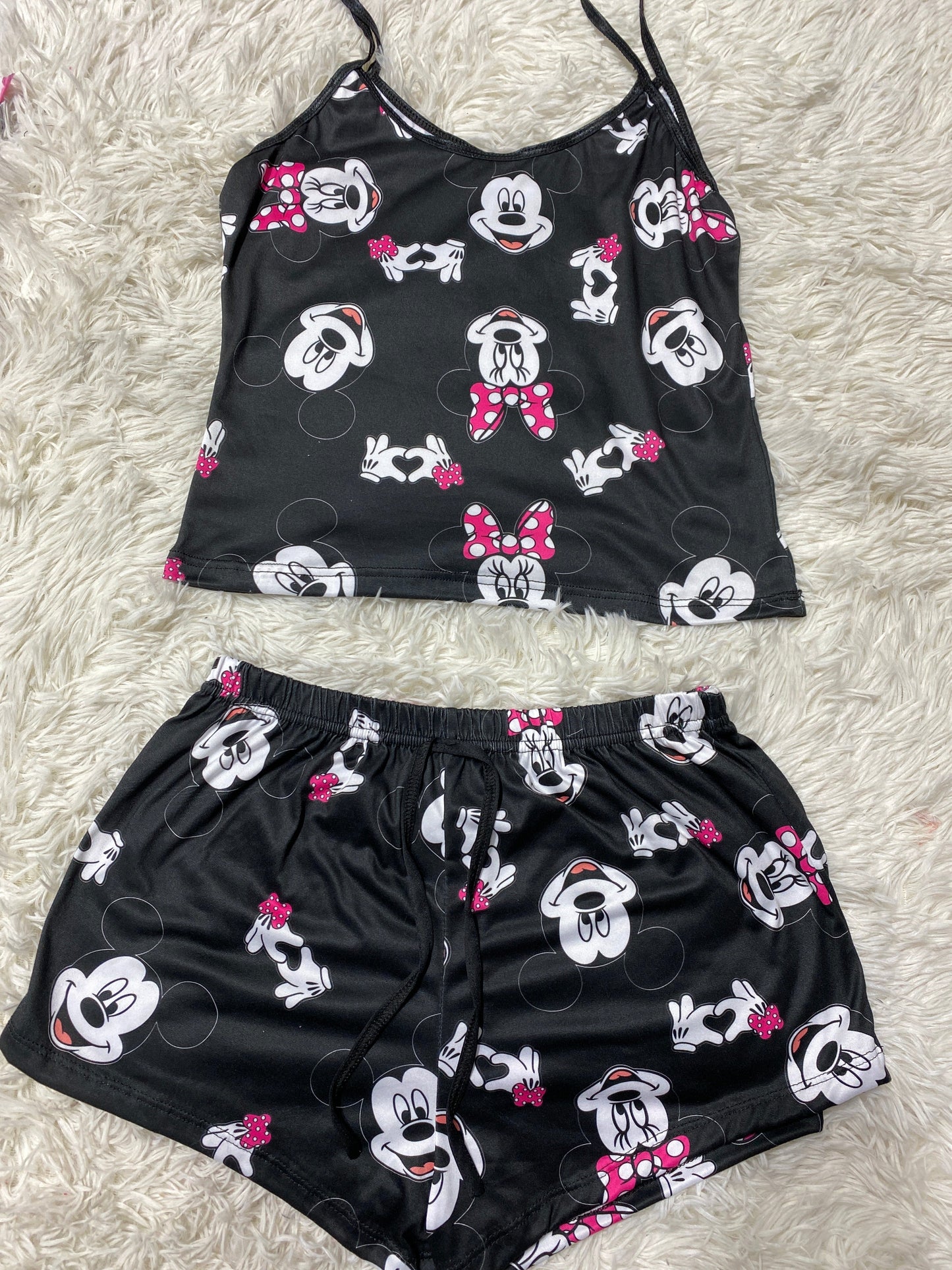 Mickey And Minnie Women's Pajama Set - Fundies