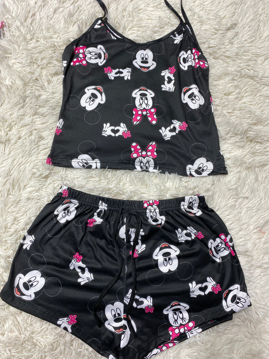 Mickey And Minnie Women's Pajama Set - Fundies