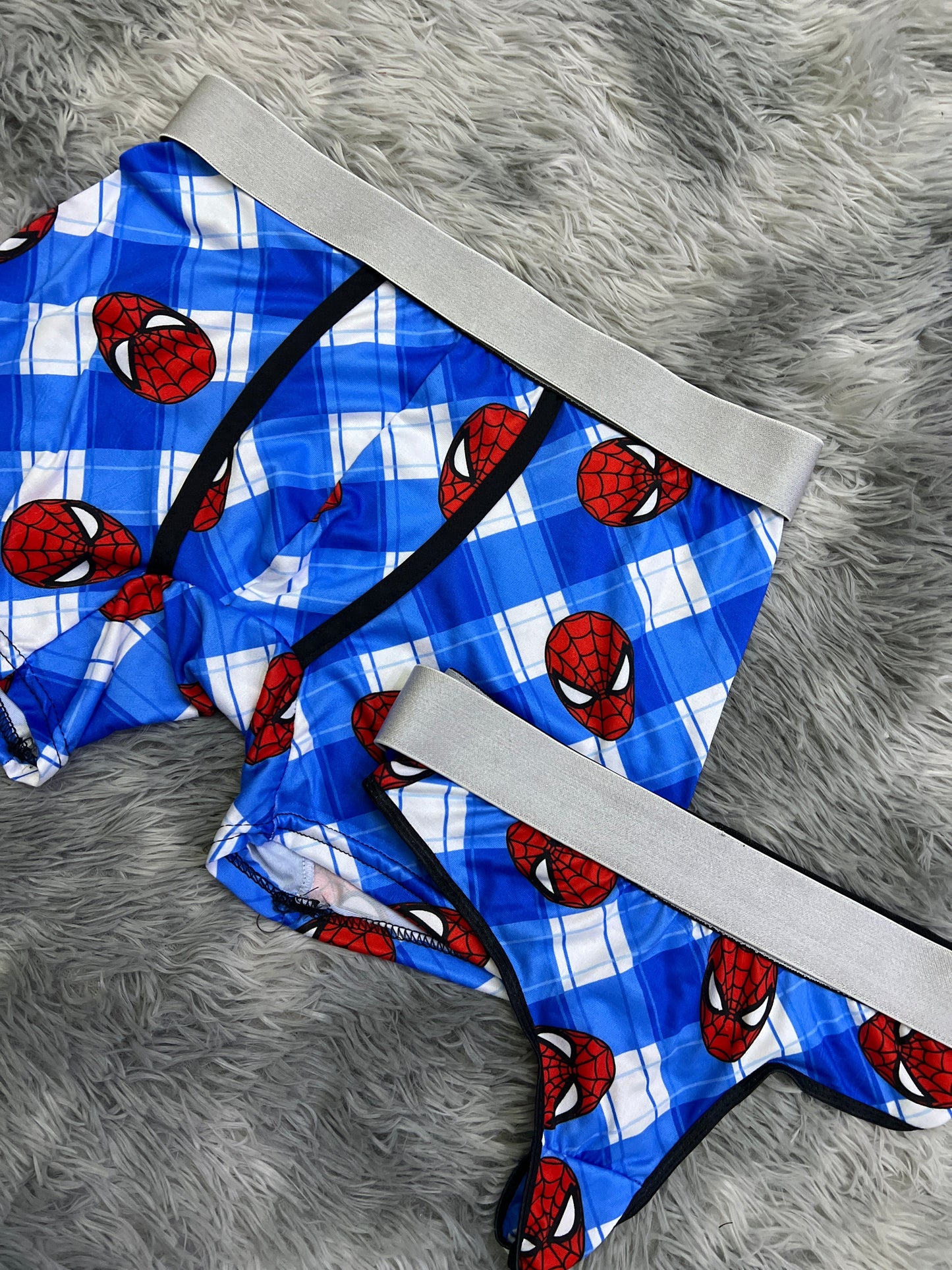Blue Spider-Man Boxer Matching Set for Cozy Movie Nights 😍 (Copy)