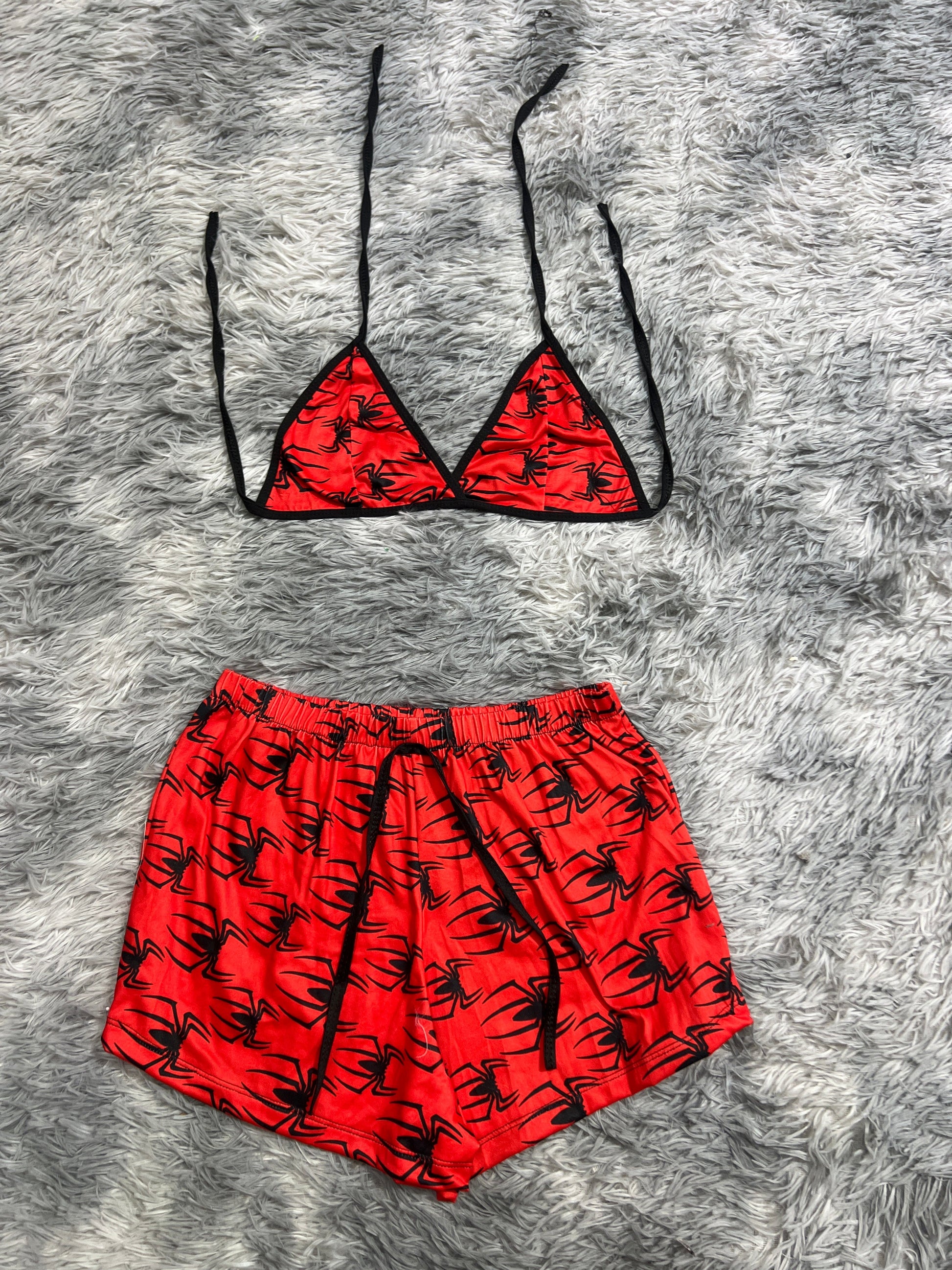 Spider-Man Spiders Brush Matching Top & Short - Fundies