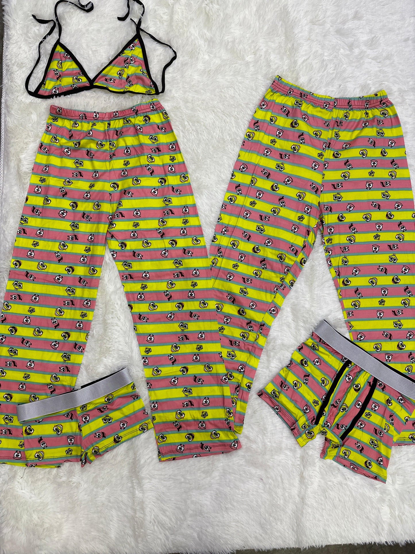 Sponge bob and patrick 5 pcs pajama duo - Fundies