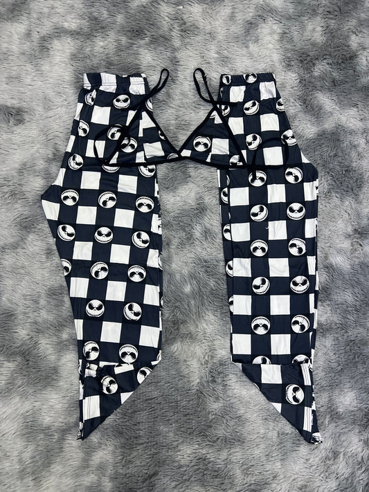 Jack painting Halloween Plush pajama duo