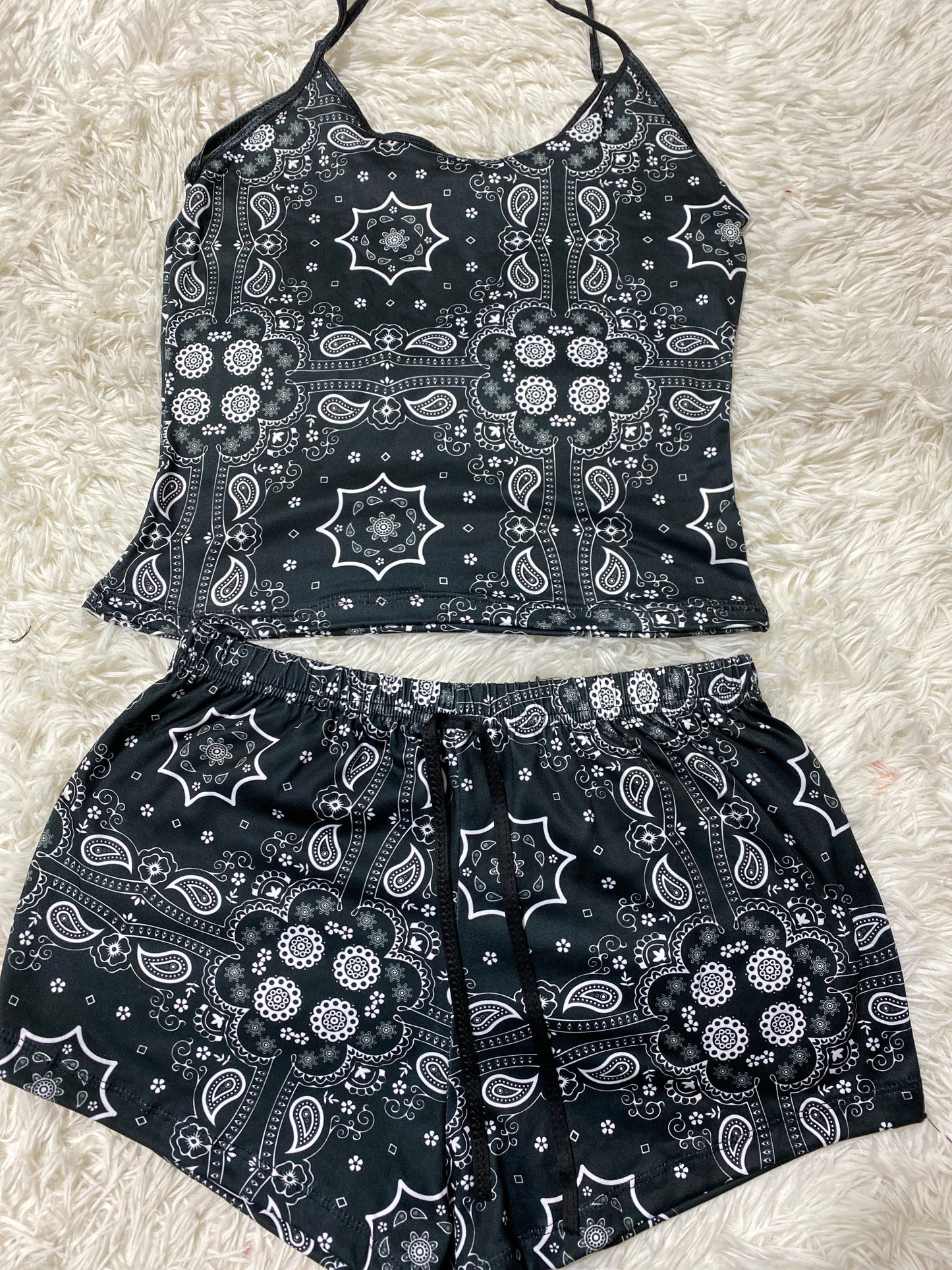 Figures Black Women's Pajama Set - Fundies