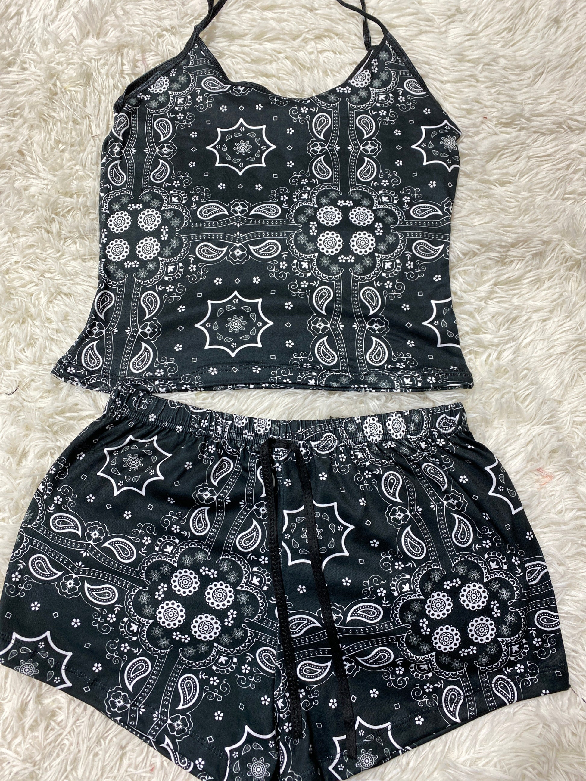 Figures Black Women's Pajama Set - Fundies