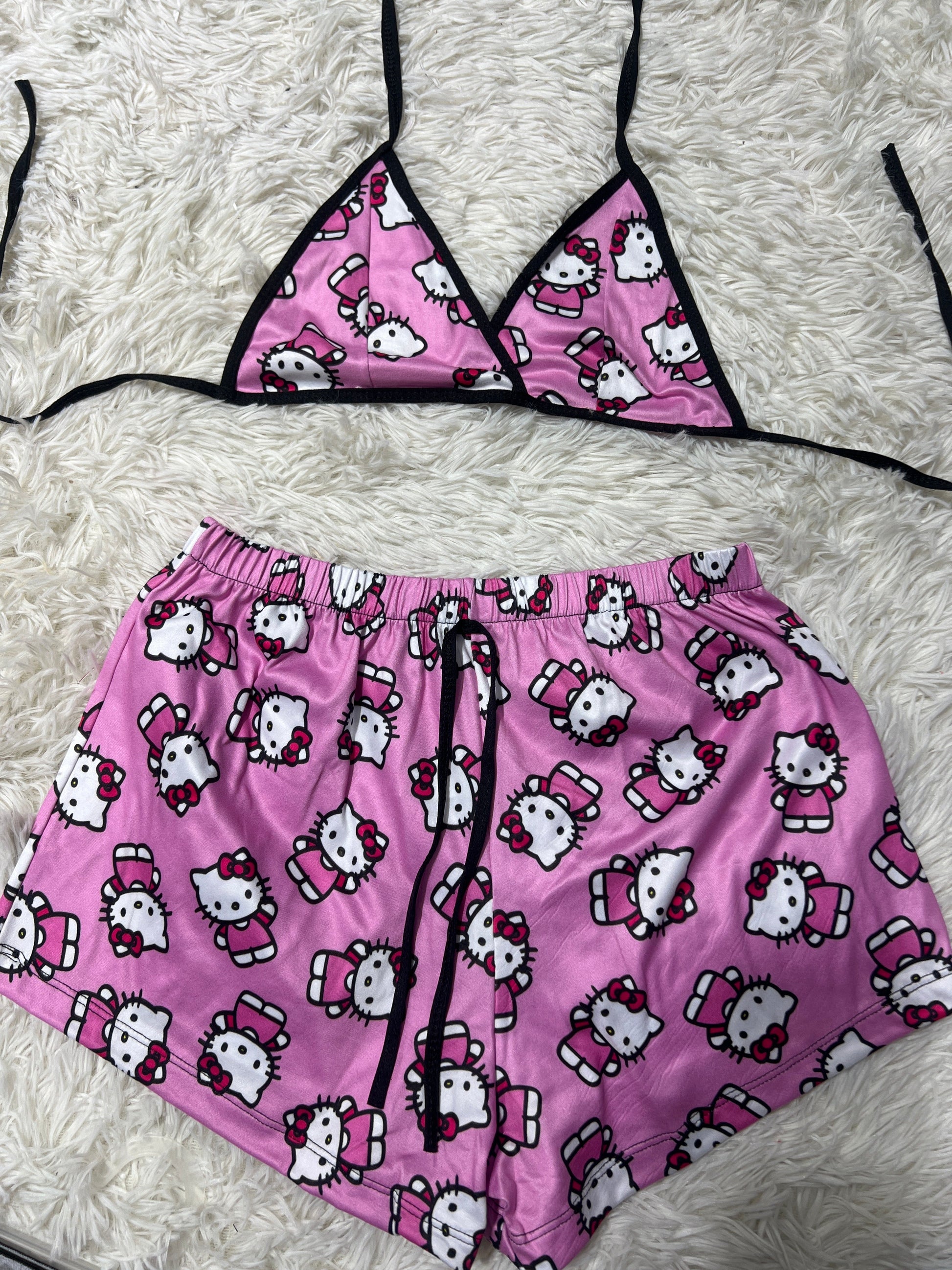 Hello Kitty Brush Matching Top & Short - Fundies