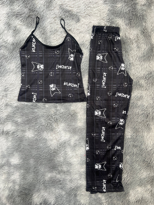 Kuromi Plaid Women's Pajama Set
