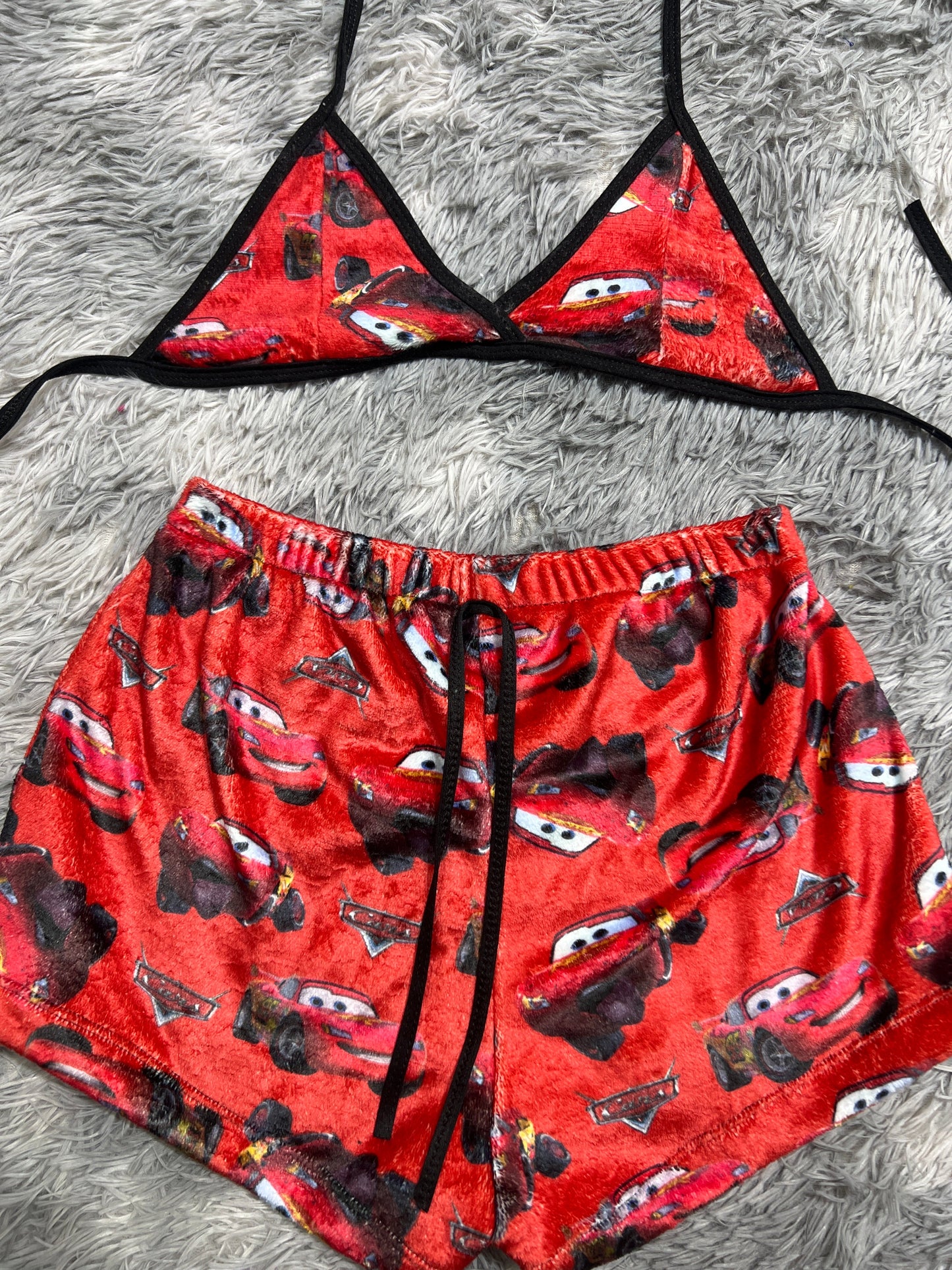 McQueen Red Matching Top & Short - Fundies