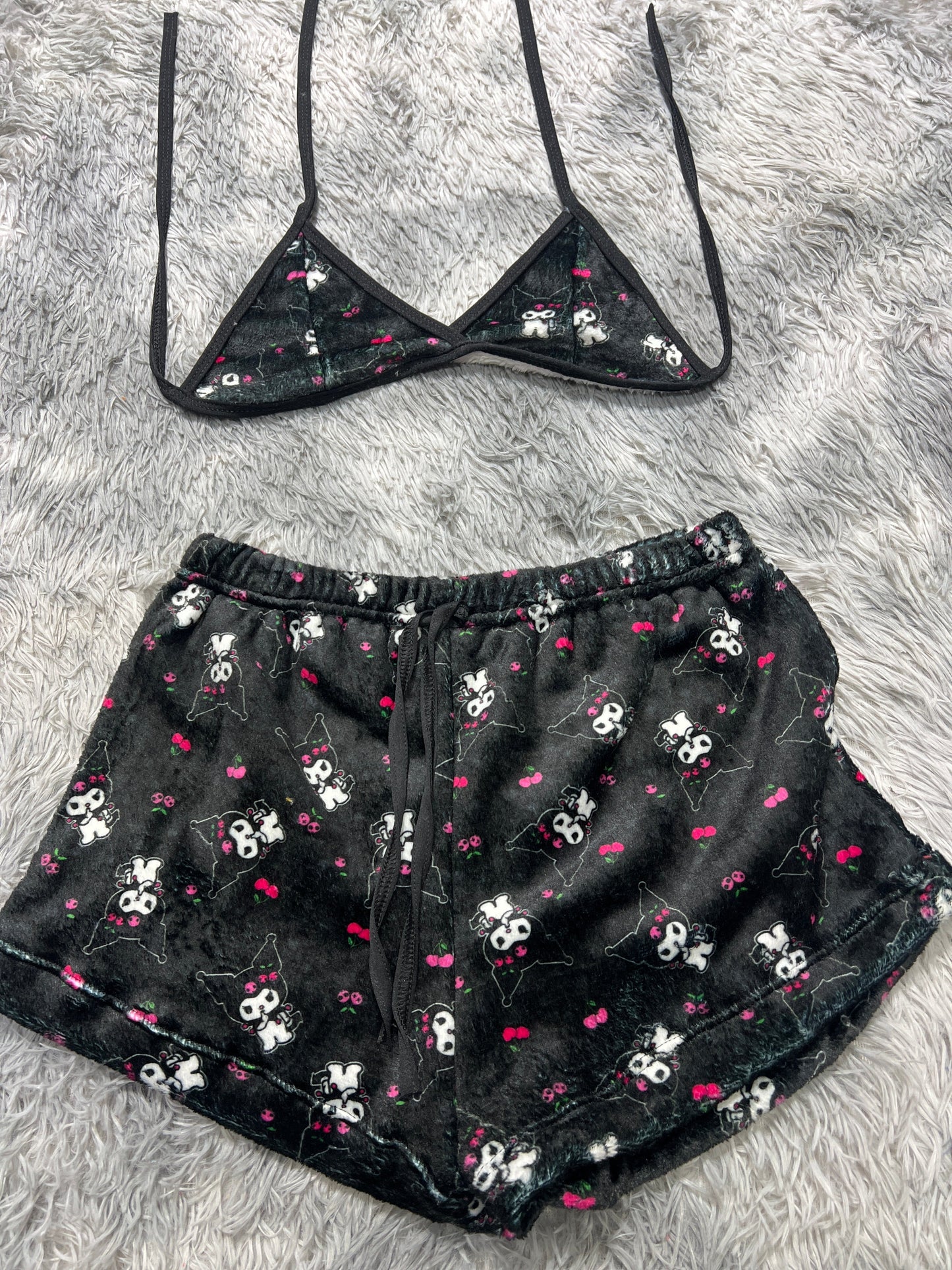 Kuromi Afelpad Matching Top & Short - Fundies