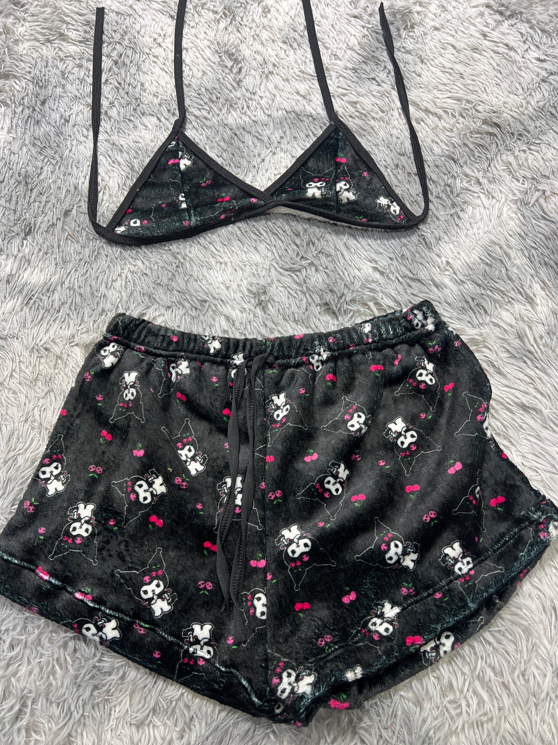 Kuromi Afelpad Matching Top & Short - Fundies