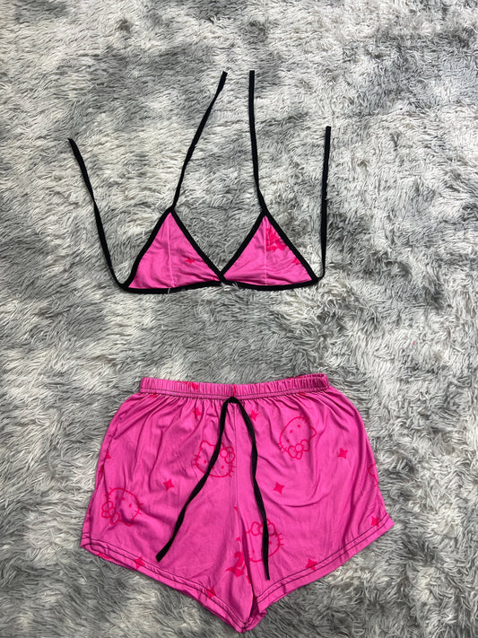 Hello Kitty Pink Matching Top & Short