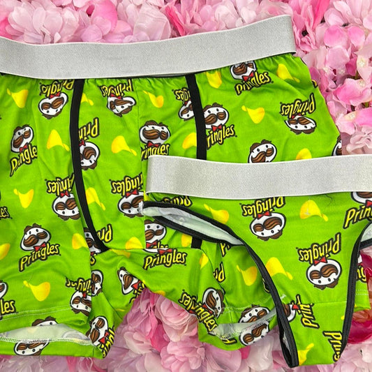Pringles green matching couples underwear XL - Fundies