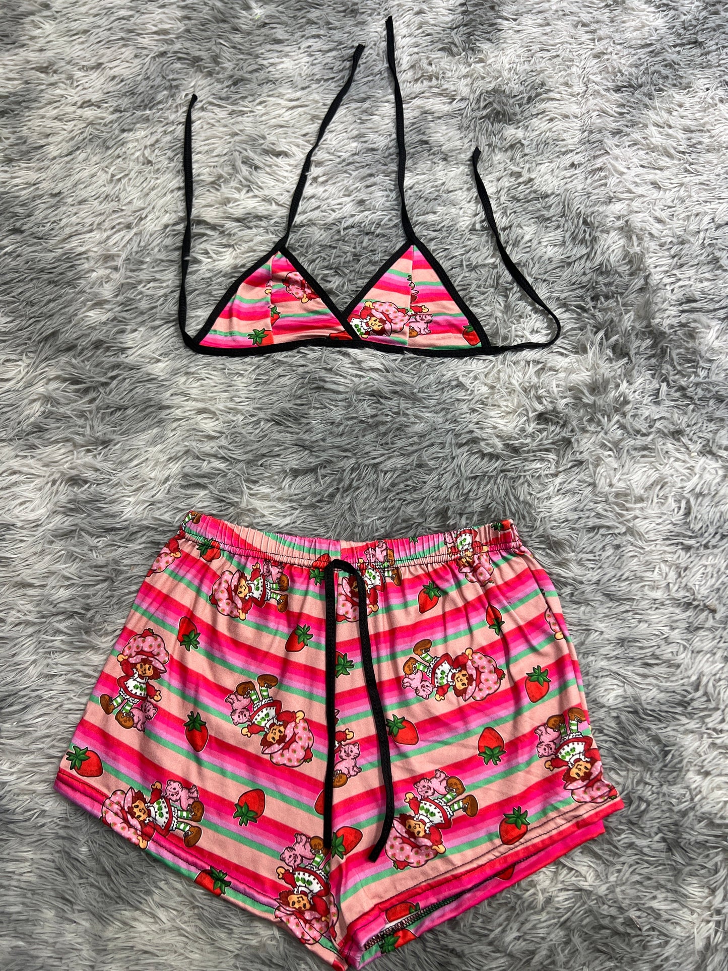 Strawberry Shortcake Colorida Brush Matching Top & Short - Fundies