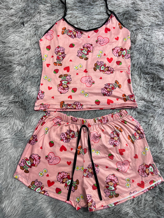 Strawberry Shortcake Hearts Women's Pajama Set