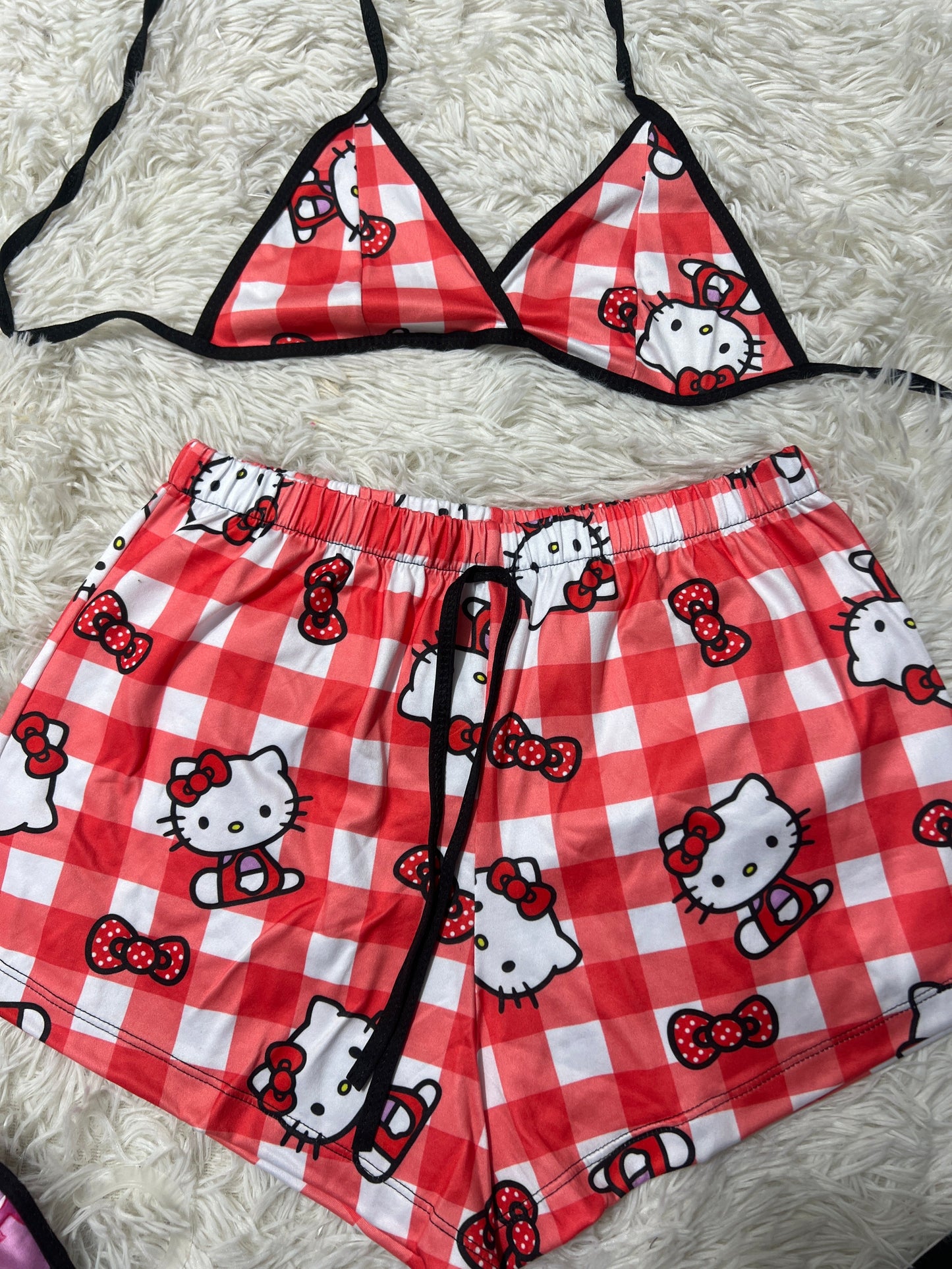 Hello Kitty Picnic Brush Matching Top & Short - Fundies