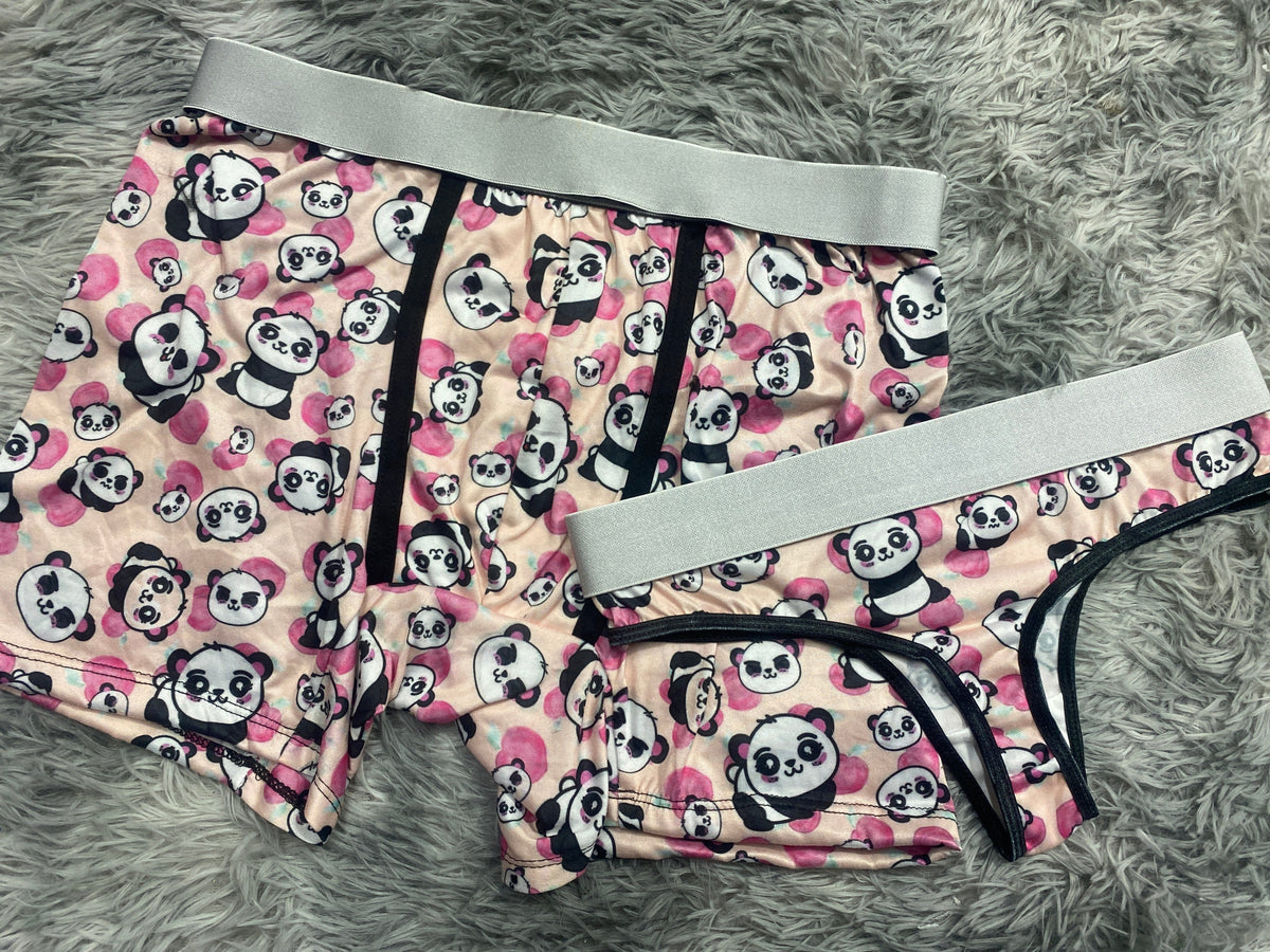 Panda Pink Duo With Thong