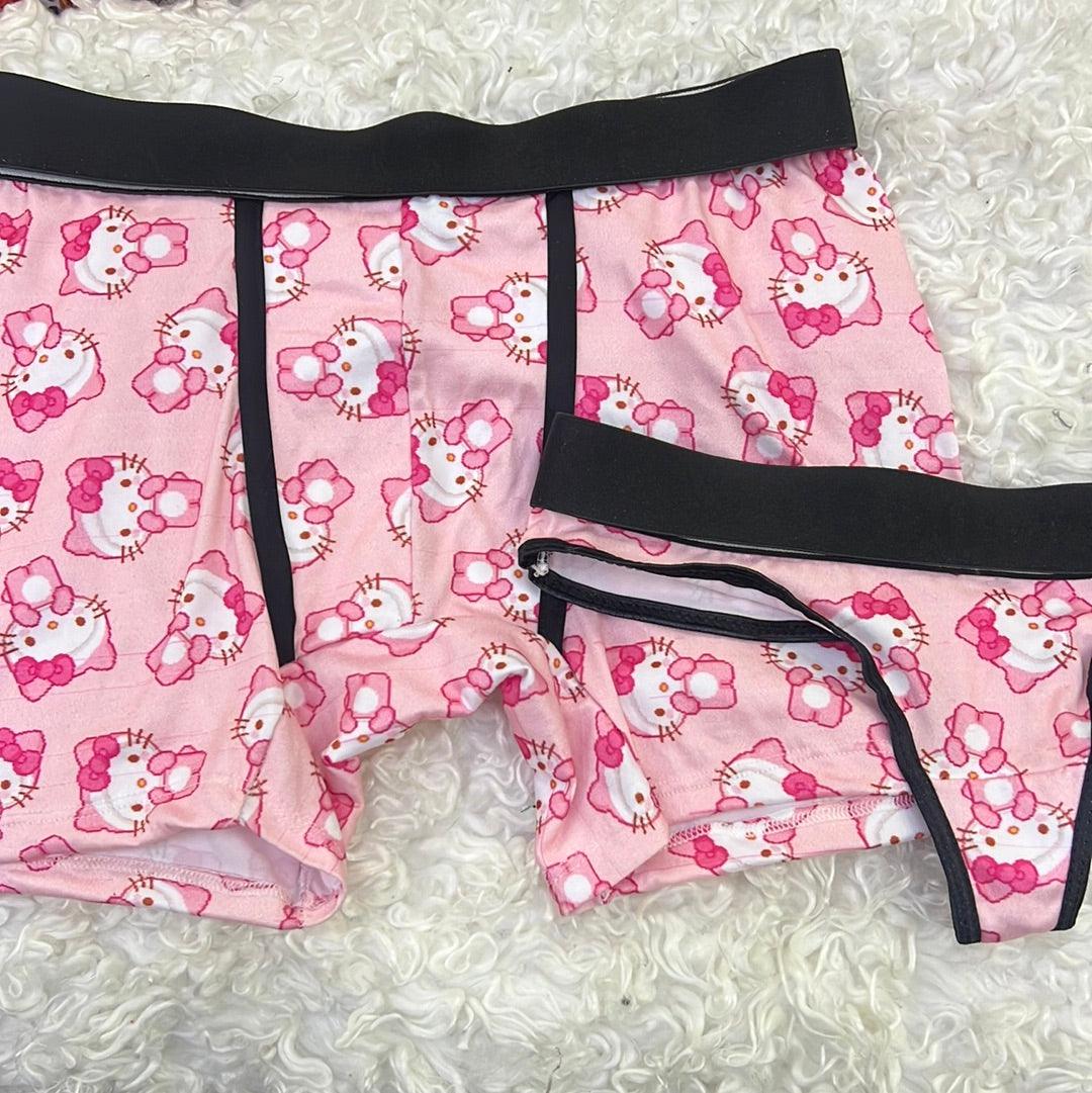 Hello kitty plush matching couples underwear - Fundies