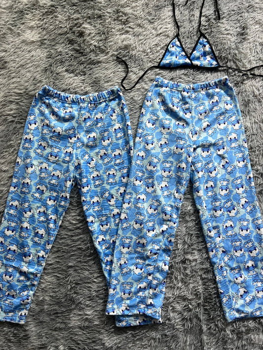 Little Cow Blue Matching Plushie PJs - Fundies