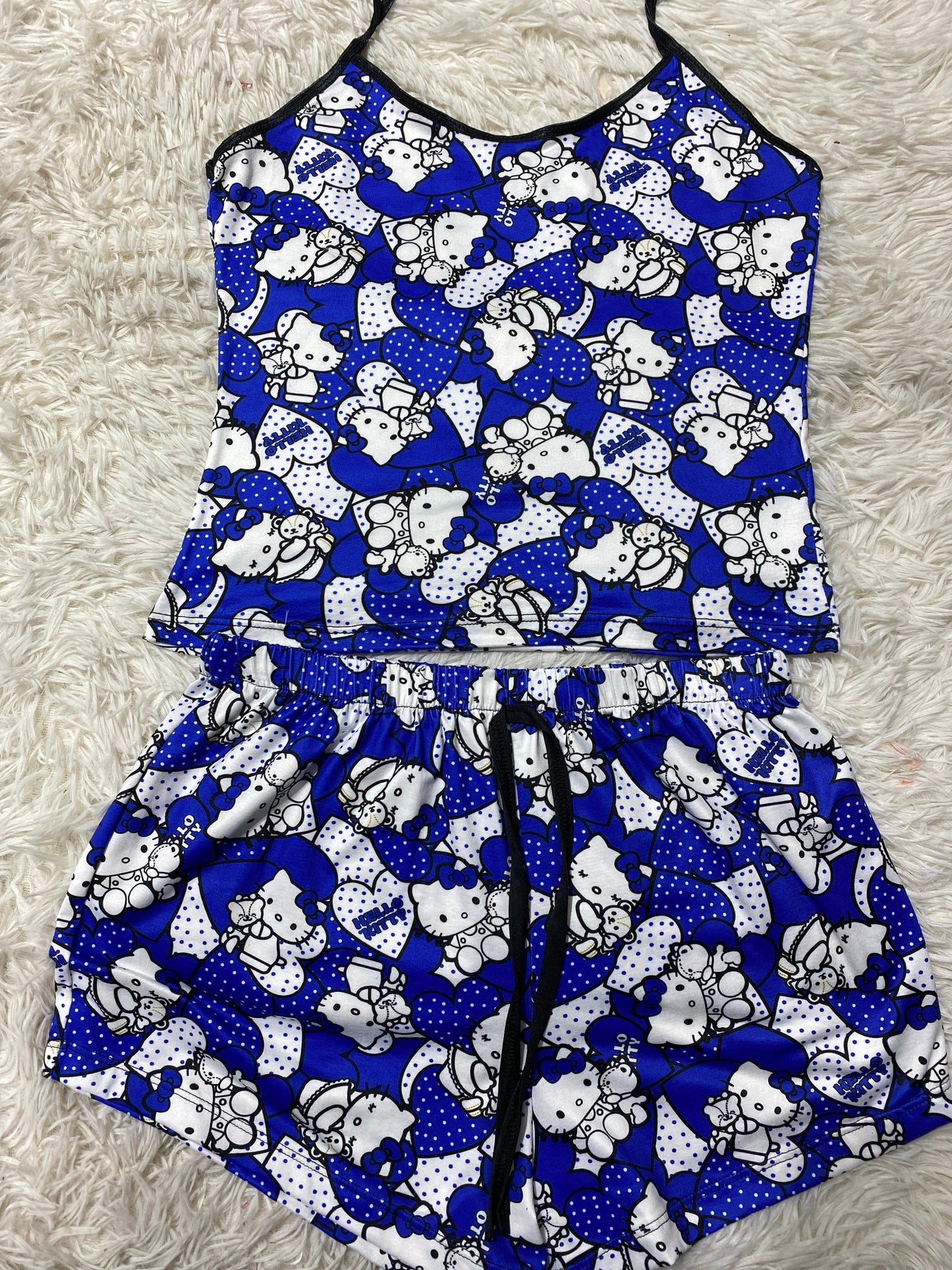 Hello Kitty Blue Women's Pajama Set - Fundies