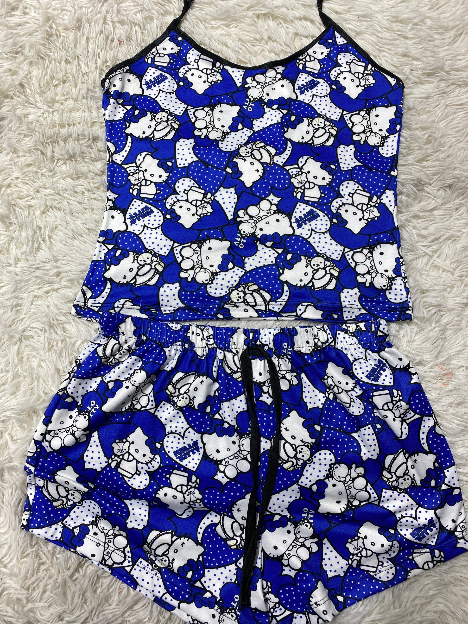 Hello Kitty Blue Women's Pajama Set - Fundies