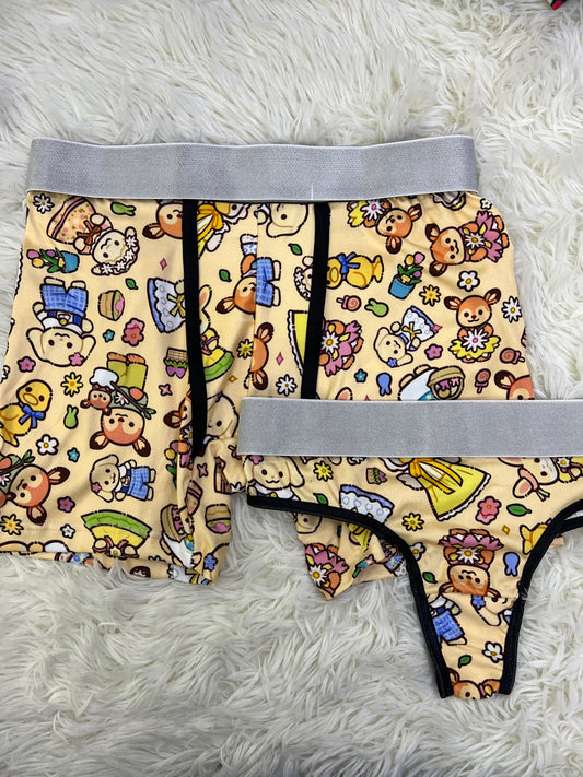 Sylvanian matching couples underwear