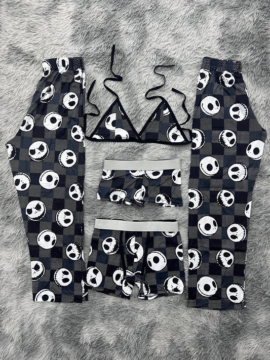 Jack Plaid Striped 5 Piece PJ - Fundies