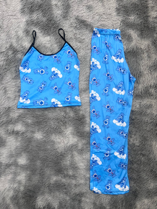 Little Bear Care Bear Blue Women's Pajama Set - Fundies