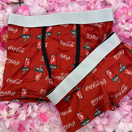 Coca-Cola matching couples boxer underwear - Fundies