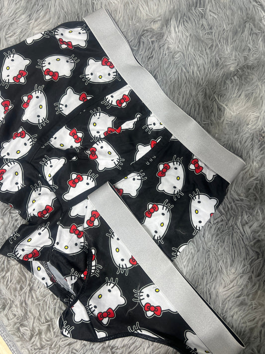 Hello Kitty Delineado White Duo With Thong