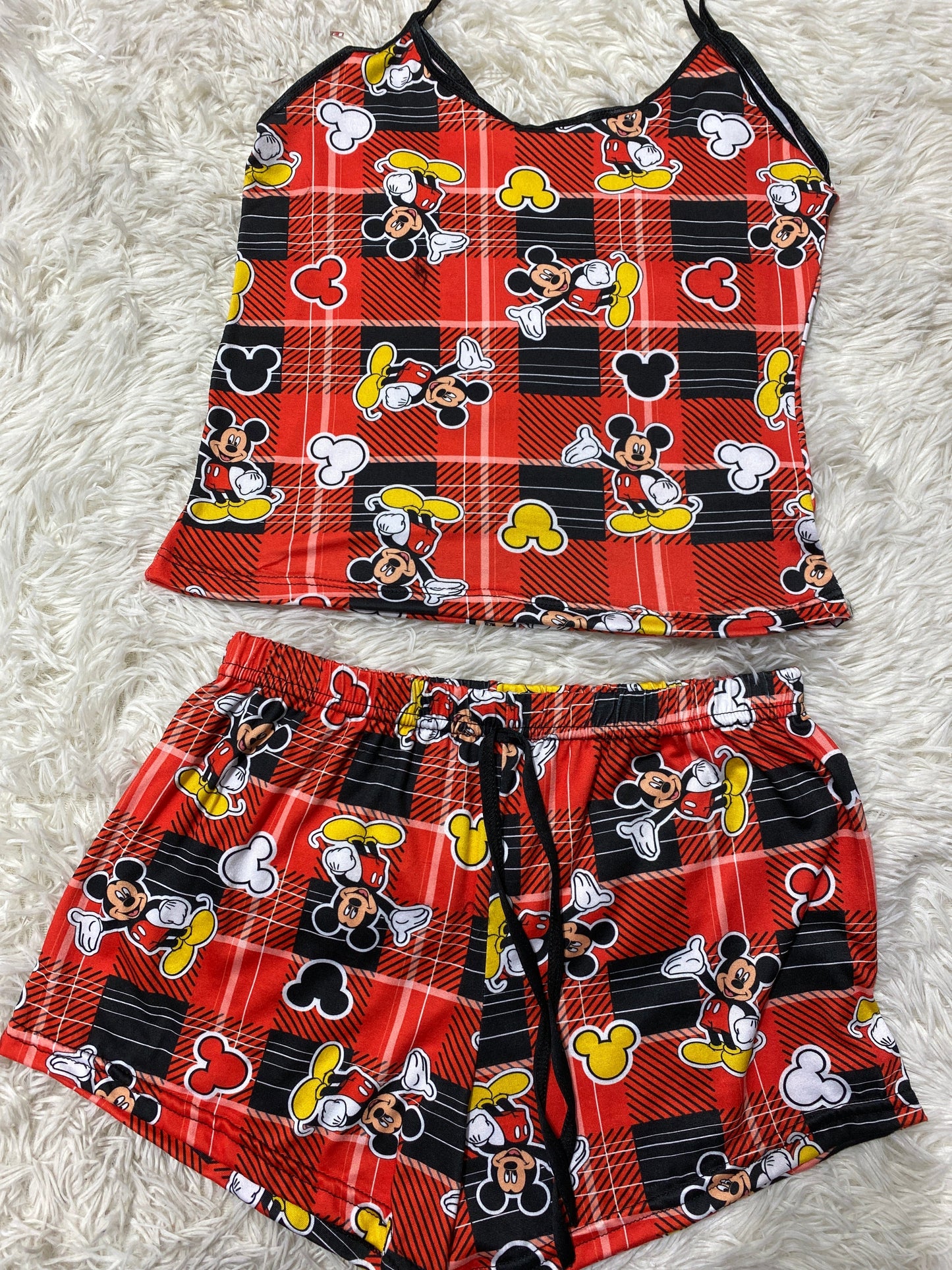 Mickey Mouse Red Women's Pajama Set - Fundies
