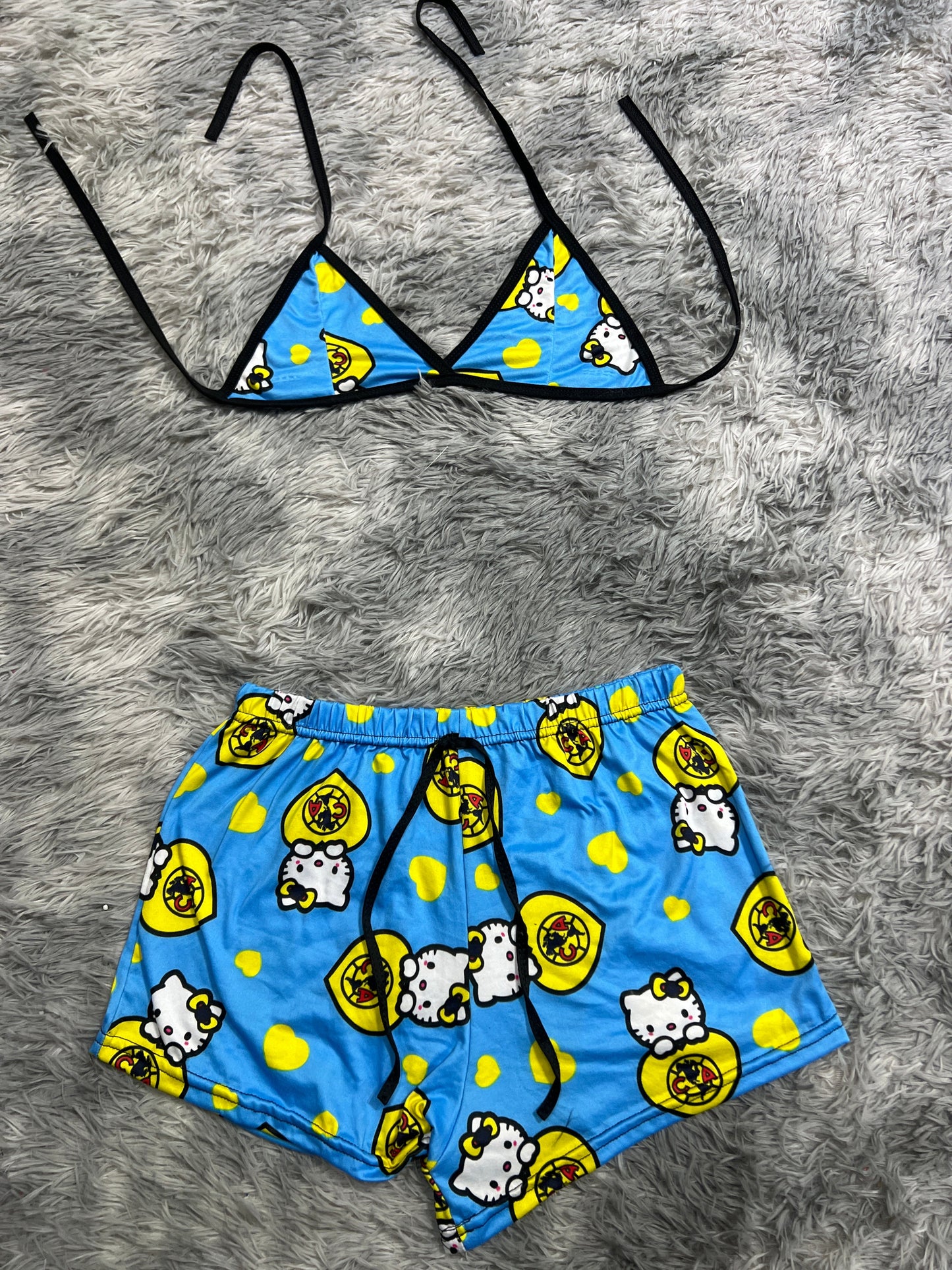 Hello Kitty America Brush Matching Top & Short - Fundies