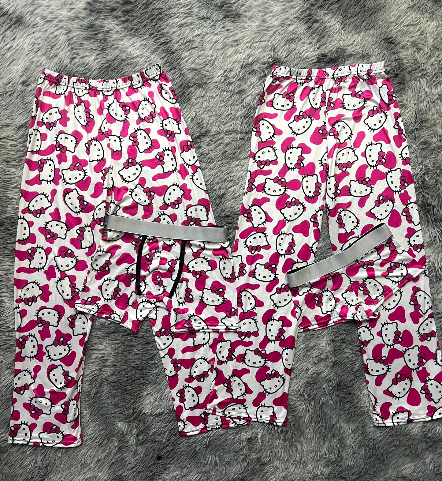 Kitty Cow white background 5 pcs pajama duo