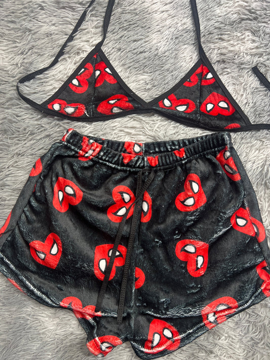 Spider-Man Hearts Matching Top & Short - Fundies