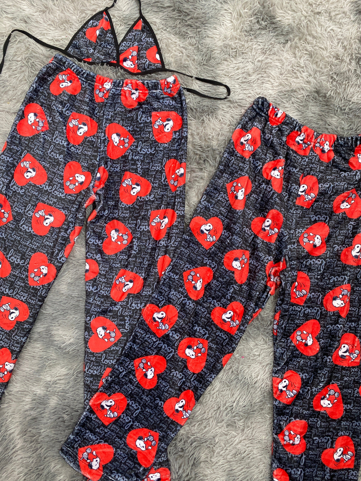 Snoopy Love Matching Plushie PJs