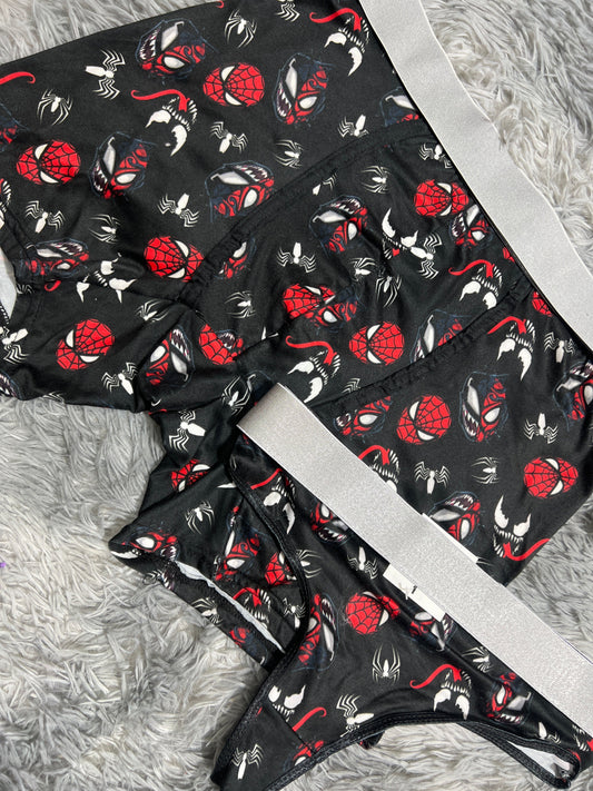 Spider-Man And Venom Duo With Thong - Fundies
