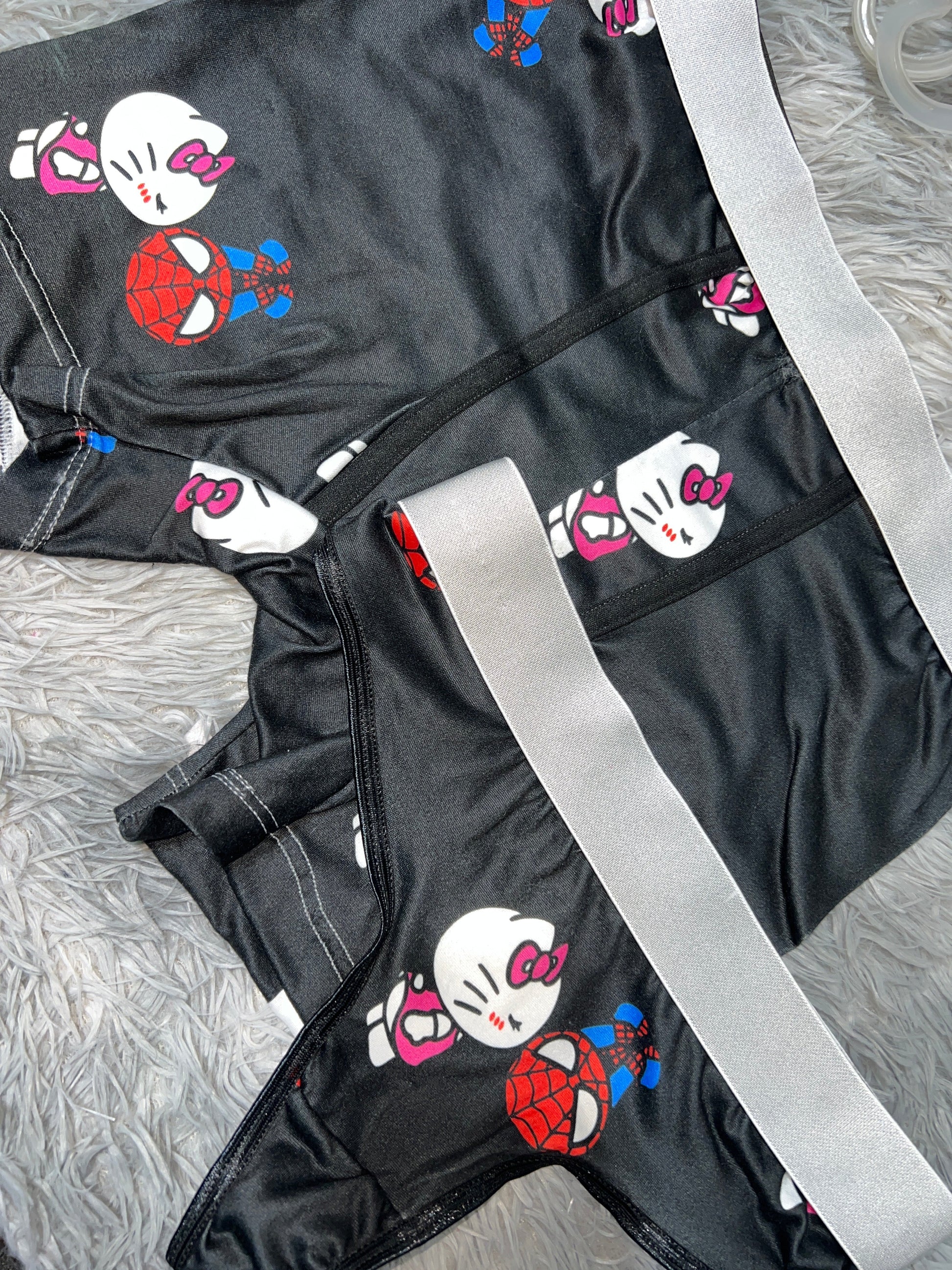 SpiderKitty Kiss Duo One Size Boxer And Thong - Fundies