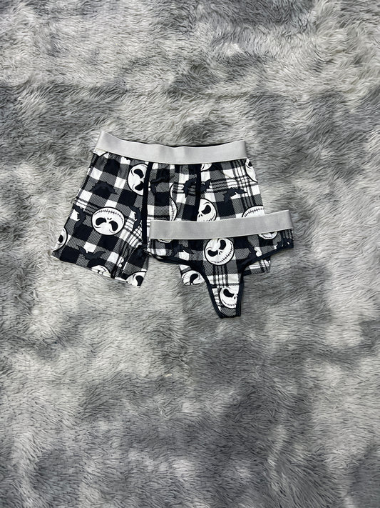 Jack and bats Halloween matching underwear LOL