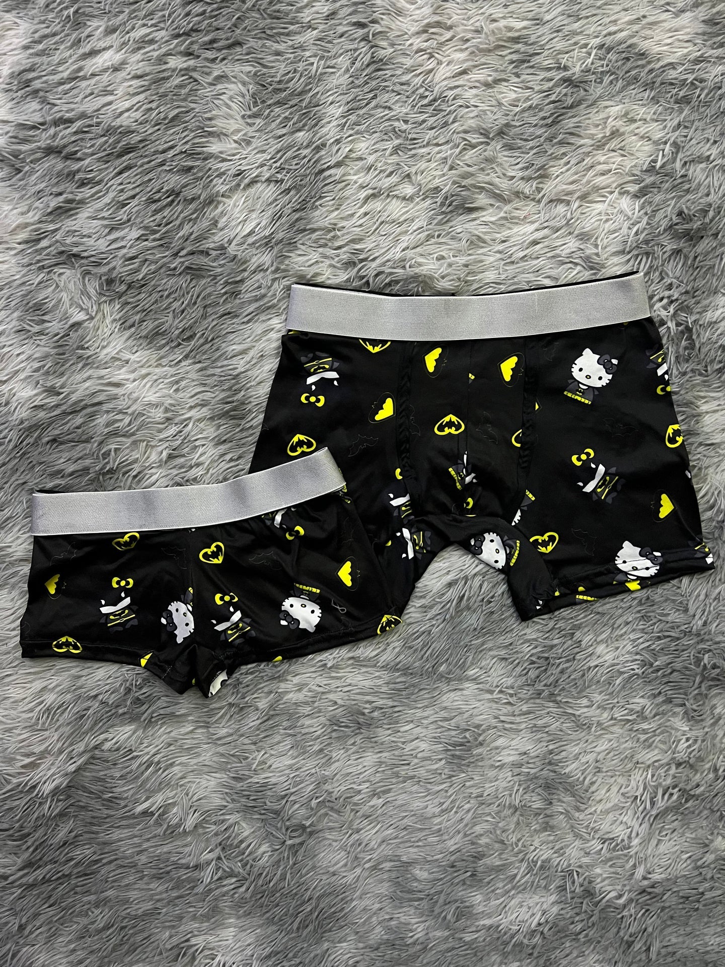Kitty Batman Black Matching Boxers - Fundies
